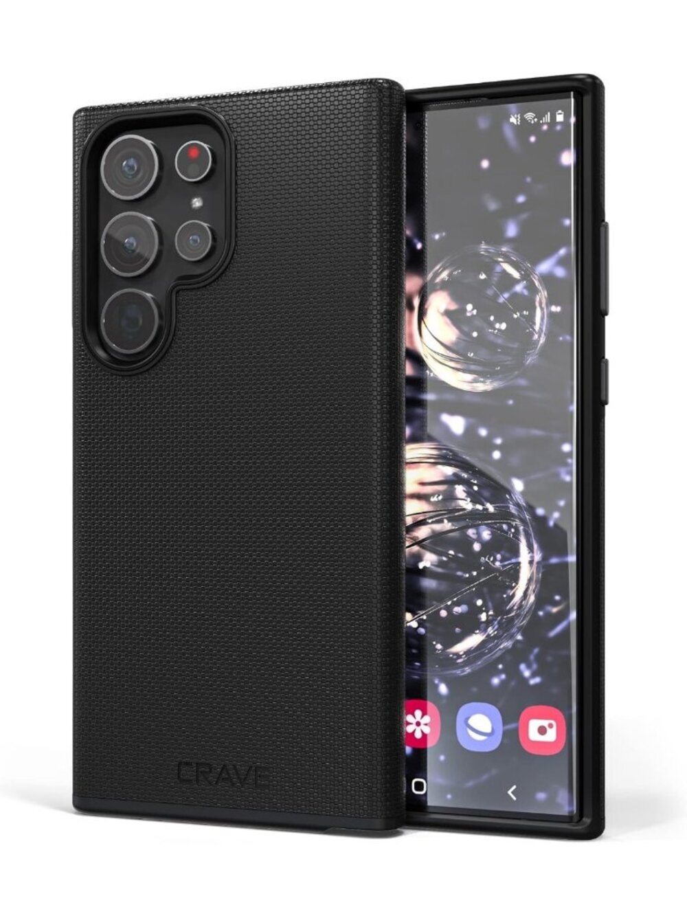 Shockproof Dual Layer Case for Samsung Galaxy S23 Ultra - 6.8" Protection, Black